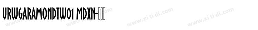 URWGaramondTW01 MdXN字体转换